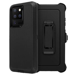 aicase for galaxy s20 ultra belt-clip holster case, drop protection full body rugged heavy duty case, shockproof/drop/dust proof 4-layer protective durable cover for samsung galaxy s20 ultra 5g