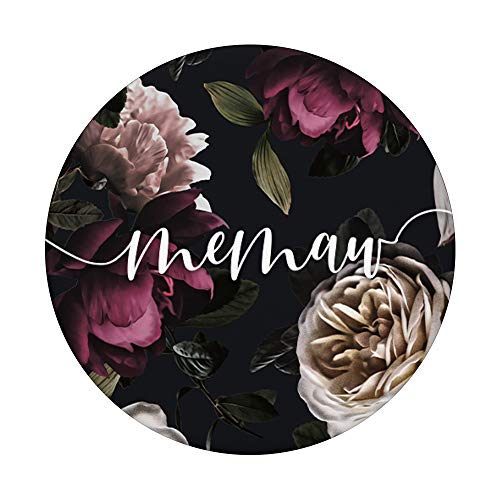 Memaw - Cute Floral Mother's Day Gifts for Grandma PopSockets PopGrip: Swappable Grip for Phones & Tablets