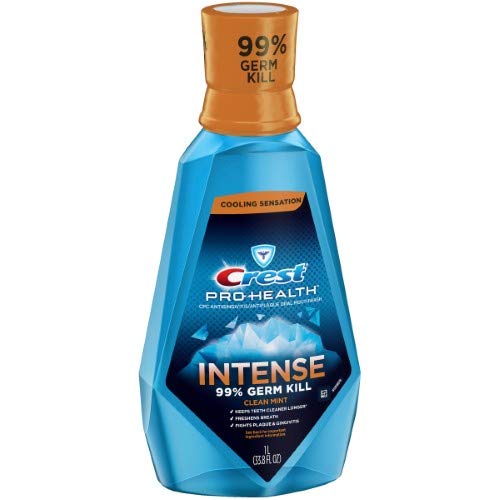 Crest Pro-Health Intense Mouthwash Antigingivitis Antiplaque (Pack of 4)