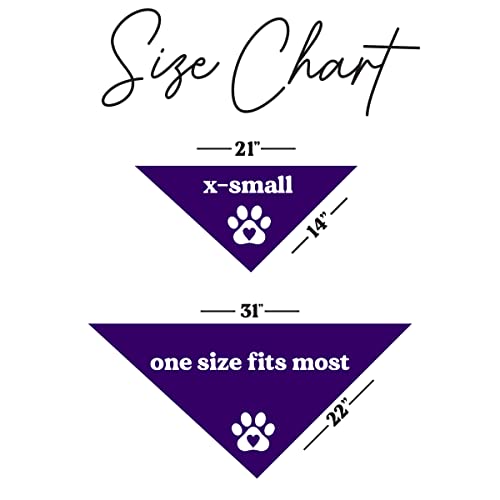 I Love My Dads (Two) LGBTQ Pride Month Dog Bandana (176 Purple, One Size)