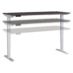 bush business furniture move 40 series electric height adjustable standing desk, 72w x 30d, storm gray