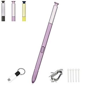 replacement galaxy note 9 pen .replacement note 9 stylus.compatible with galaxy note9 n960 sm-n960u sm-n960+type c charger +tip/nib (purple)