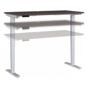 bush business furniture move 40 series height adjustable desk, 60w x 30d, storm gray