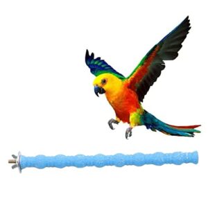 litewoo bird perch paw beak grinding stick grit stand for parrot budgies parakeet cockatiels conure finch random color（9.84inch/25cm）