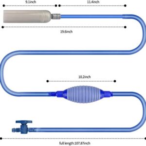 Number-One Fish Tank Cleaner, Aquarium Water Changer Gravel Filter Aquarium Siphon Vacuum Pump Water Changing Sand Washing Adjustable Water Flow with Inbuilt Strainer Outlet Valve Pumping Airbag