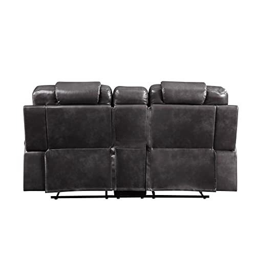 Acme Furniture Braylon Love Seats, Magnetite