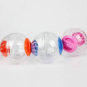 Balacoo Hamster Ball - 2PCS Hamster Running Ball Plastic Run Exercise Ball Small Animals Run-About Ball Accessory (Blue)