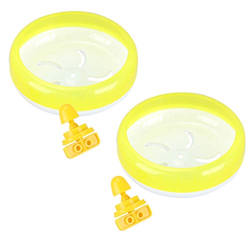 POPETPOP 2pcs Hamster Wheel Silent Spinner - Pets Running Sports Exercise Wheel Jogging Wheel Hamster Rat Gerbil Silent Spinner Toys - 18cm