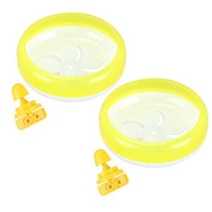 POPETPOP 2pcs Hamster Wheel Silent Spinner - Pets Running Sports Exercise Wheel Jogging Wheel Hamster Rat Gerbil Silent Spinner Toys - 18cm