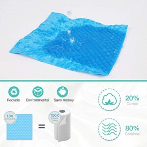 Jekayla Swedish Dishcloth Cellulose Sponge Cloths，Eco-Friendly Reusable Cleaning Cloths for Kitchen, 12 Pack of Absorbent Dish Washing Paper Towel (Multi)