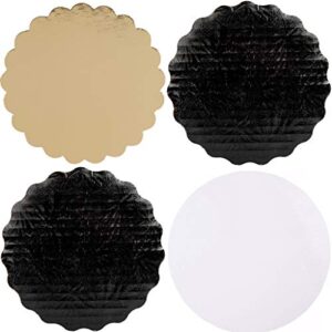 the baker celebrations combo pack 6 inches cake circle boards black white gold (15)