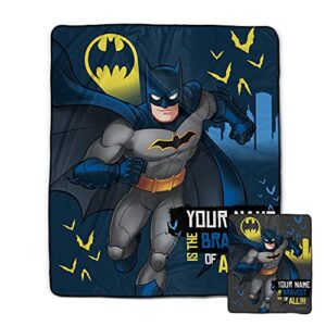 batman the bravest pixel fleece blanket | personalized | custom