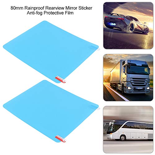 Rainproof Rear View Mirror Film,Rearview Mirror Sticker,Car Rainproof Rearview Mirror Sticker Anti Fog Protective Film Rain Shield 175x200mm