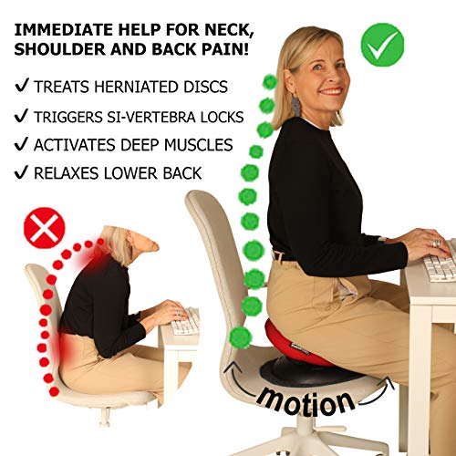 Humantool Portable Ergonomic Office Chair - Human Tool Makes Any Chair a Swinging Saddle Chair with Portable Saddle Stool - Makes A Great Gift for Coworkers, Yoga, Meditation and Friends - (Rose)