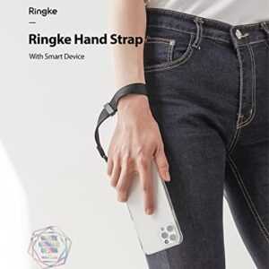 Ringke Hand Strap [Phone Wrist Strap] Designed for Camera Strap and Phone Strap, Adjustable Sturdy Universal Lanyard Compatible with Camera and Phone Case - Black