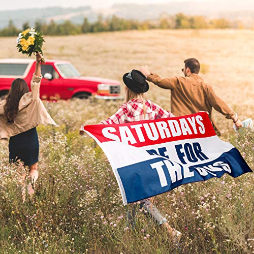 Saturdays Boys Flag, 3x5 Feet, Polyester Cloth Resistant Fading Boy Saturday Flag, Perfect for College Football Games Fraternities Parties Dorm Room Decor Banner.