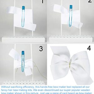 HipGirl Gift Wrapping Supplies - 2ct DIY Hair Bow Maker Hands Free Tool - Make Christmas Bows for Gift Wrapping Yourself. Make the Christmas Wrapping Gift Bows for Christmas Presents Easily