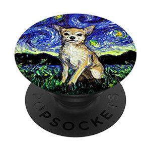 cute chihuahua art design best trendy gift for dog lovers popsockets popgrip: swappable grip for phones & tablets