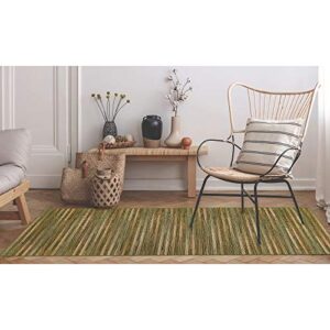 Liora Manne Indoor/Outdoor Rug, 6'6" x 9'4", Stripes Green