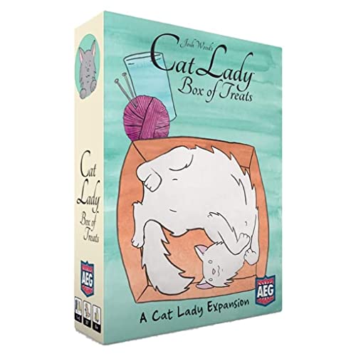 Cat Lady Box of Treats Expansion - Card Game, Collect and Rescue Cats and Strays, Family Fun, Cute Art, 2 to 4 Players, 30 Minute Play Time, for Ages 14 and Up, Alderac Entertainment Group (AEG)