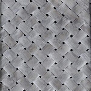 MyGift Vintage Gray Woven 3 Panel Room Divider Screen with Wooden Frame, Privacy Folding Screen Room Divider