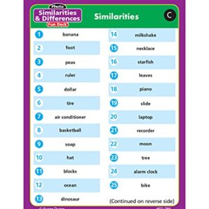 Super Duper Publications | Photo Similarities & Differences Fun Deck | Same & Different Describing Cards