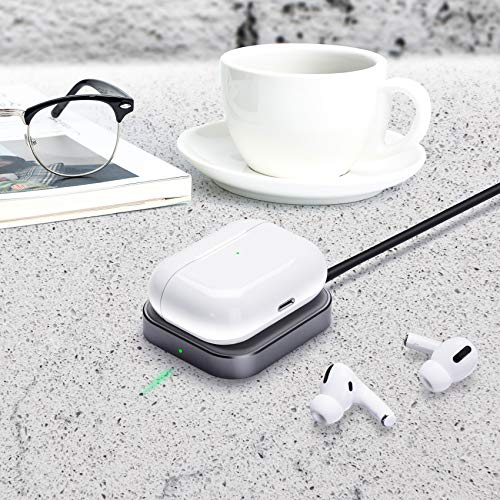 FutureCharger Airpods Pro Charger,Wireless Charger for AirPods 3/AirPods Pro 2nd Gen/Airpods Pro/Airpods,Wireless Charging Station for Airpod Earbuds, Wireless Charger Pad for Airpods Earphone(Grey)