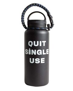 united by blue - quit single use rei limited edition 32 oz. insulated steel water bottle
