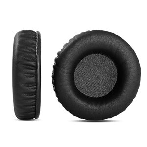 YDYBZB 1 Pair Ear Pads Cups Foam Replacement Earpads Cushions Covers Compatible with Sony Pulse Elite Edition Wireless CECHYA-0086 Headphones Headset (Black Protein Leather)