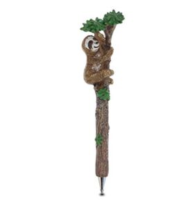 planet pens sloth novelty pen - cute funny pens for kids, teens and adults, fun cool ball point pen for school writing and unique office supplies, cute sloth pen gift for men and women - 6 inches