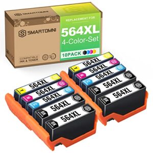 s smartomni compatible 564 564xl ink cartridge replacement for hp 564xl 564 xl for hp deskjet 3520 officejet 4610 4620 photosmart 5520 7525 6515 6510 c311a b111a b8500 c6383 (photo black not included)