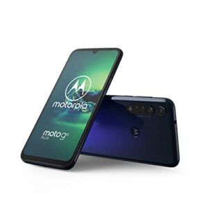 Moto G8+ plus | Unlocked | International GSM Only | 4/64GB | 25MP Camera | 2019 | Blue | NOT compatible with Sprint or Verizon