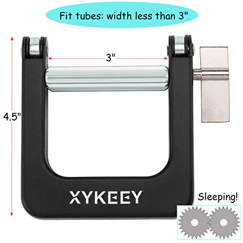 Big Metal Tube Squeezer – Toothpaste Paint Tube Wringer, Xykeey Tube Winder Saves Toothpaste, Creams, Paint, Hair Color, Cosmetics, Ointments, Tomato Paste, Garlic Paste and More… (Black)