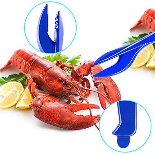 21 Pcs Crab Crackers and Tools, 6 Crab Leg Crackers, 6 Stainless Steel Lobster Shell Forks, 6 Crab Leg Forks, 2 Seafood Scissors & Storage Bag, Nut Cracker Set