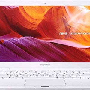 2019 ASUS ImagineBook MJ401TA Laptop Computer| Intel Core m3-8100Y up to 3.4GHz| 4GB Memory, 128GB SSD| 14" FHD, Intel UHD Graphics 615| 802.11AC WiFi, White| 1 Year Extended Warranty| Windows 10 Home