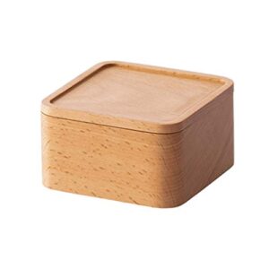 Czlsd Small Wooden Box Solid Wood Jewelry Box Jewelry Storage Box Desktop Finishing Box Storage Box