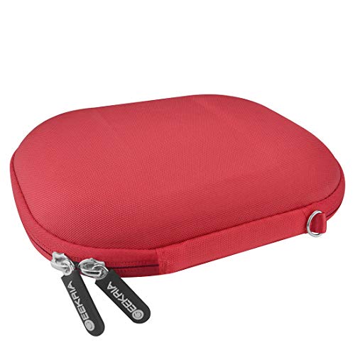 Geekria Shield Headphones Case Compatible with JBL E45BT, Tune 510BT, Tune 660 BTNC, Live 400BT, Tune 560BT Case, Replacement Hard Shell Travel Carrying Bag with Cable Storage (Red)