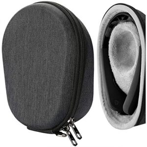 Geekria Shield Headphone Case Compatible with Muse 2, Muse, The Brain Sensing Headband Headphones, Replacement Hard Shell Travel Carrying Bag with Cable Storage (Dark Grey)