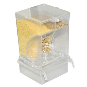 no-mess bird feeder, automatic feeder for parakeet canary cockatiel finch