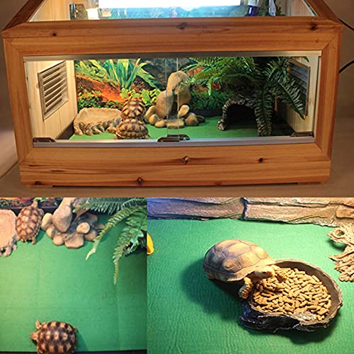 Tfwadmx 39" X 20" Reptile Carpet Mat Substrate Liner Bedding Reptile Supplies for Terrarium Lizards Snakes Bearded Dragon Gecko Chamelon Turtles Iguana (2 Pack)