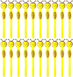 miao yuan 20pcs cute bees gel pens bees pens bumble bee great party supplies and school supplies party favors gift for child, women, coworkers, hostess and girlfriend, black ink(0.5mm)
