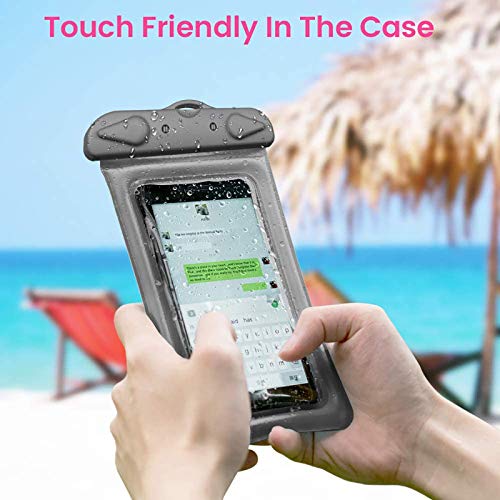 Cambond Waterproof Phone Pouch Compatible with iPhone, Universal Waterproof Phone Case for iPhone 13 12 Pro Max, 11 XS XR X 8, Lanyard Dry Bag for Snorkeling Pool Beach Kayaking Travel, 5 Pack