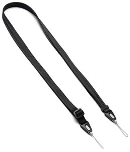 ringke shoulder strap [phone lanyard] designed for camera strap and phone strap, adjustable sturdy universal crossbody strap compatible with camera and phone case - black