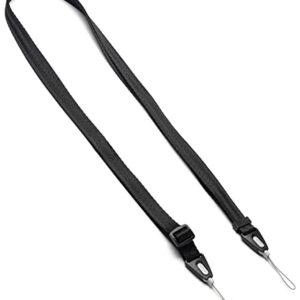 Ringke Shoulder Strap [Phone Lanyard] Designed for Camera Strap and Phone Strap, Adjustable Sturdy Universal Crossbody Strap Compatible with Camera and Phone Case - Black