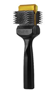 les pooches finishing brush soft (gold color) - small finishing