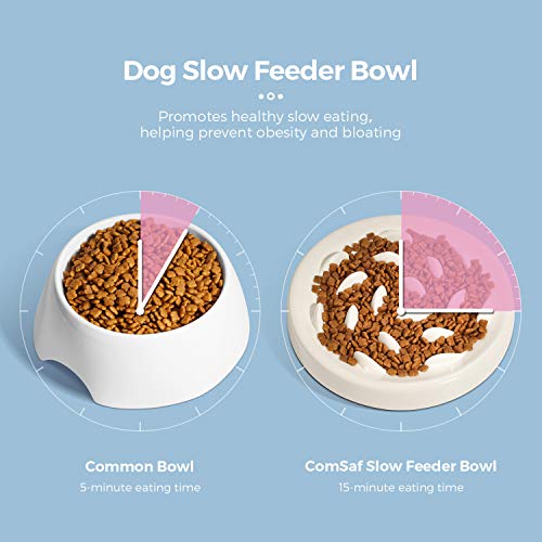 Slow Feeder Bowl for Cats and Small Dogs,Cilkus Fish Pool Design, Fun Interactive Bloat Stop Puzzle Feeder Bowl Healthy Eating Diet Made of Melamine Food Grade Material Dishwasher Safe (Small, Green)