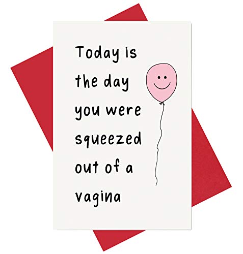 Rude Birthday Card, Funny Offensive Birthday Card, Joke Card, Adult Bday Card, Unique Vagina Card