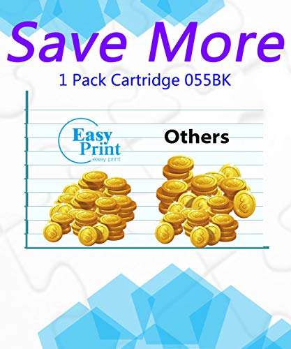 EASYPRINT (1-Pack, No Chip) Compatible Toner Cartridge Replacement for Canon 055 CRG055 CRG-055 Used for Canon LBP664Cdw imageClass MF740Cdw MF741Cdw MF743Cdw MF745Cdw MF746Cdw Printer, (1 Black)