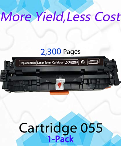 EASYPRINT (1-Pack, No Chip) Compatible Toner Cartridge Replacement for Canon 055 CRG055 CRG-055 Used for Canon LBP664Cdw imageClass MF740Cdw MF741Cdw MF743Cdw MF745Cdw MF746Cdw Printer, (1 Black)