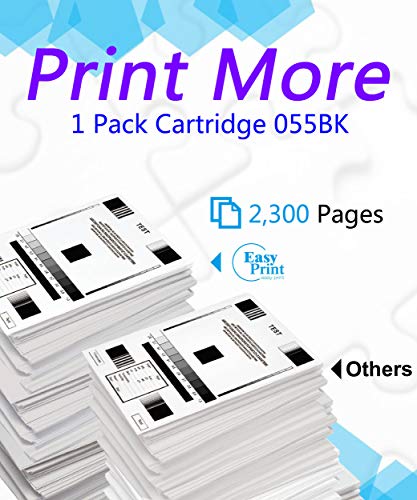 EASYPRINT (1-Pack, No Chip) Compatible Toner Cartridge Replacement for Canon 055 CRG055 CRG-055 Used for Canon LBP664Cdw imageClass MF740Cdw MF741Cdw MF743Cdw MF745Cdw MF746Cdw Printer, (1 Black)